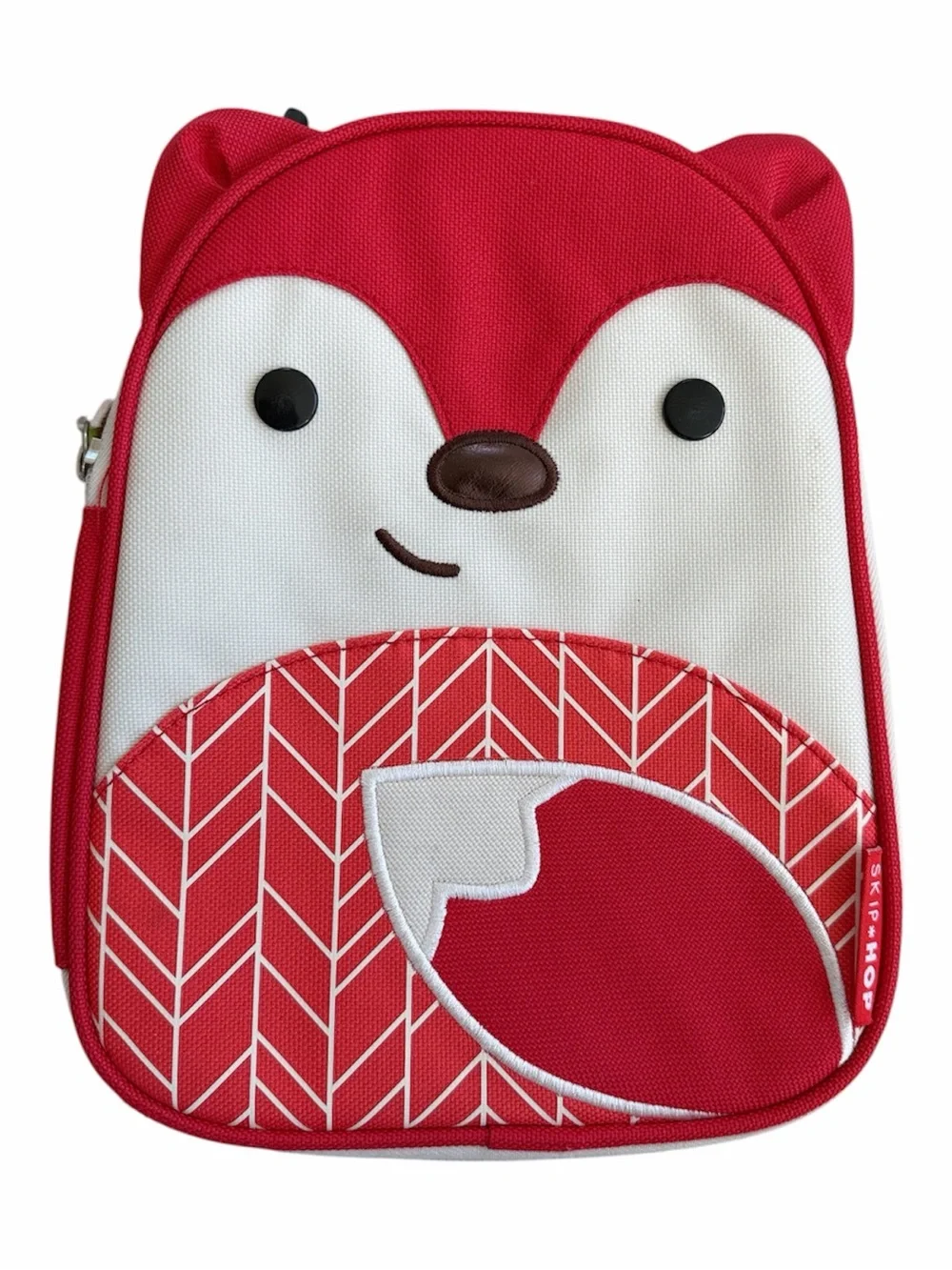 Skip Hop Red and Cream Insulated Fox Lunch Tote/Bag for Kids